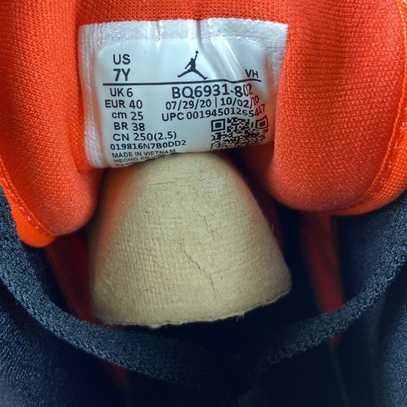 Nike Air Jordan 1 Mid SE Turf Orange Athletic Shoes BQ6931-802 Size 7 Y - Picture 10 of 10